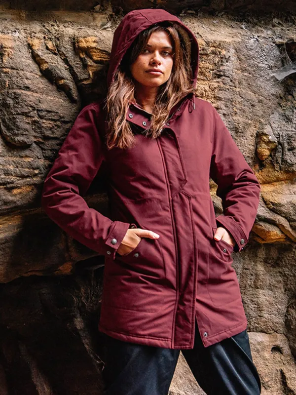 Less Is More 5K Parka - Burgundy made by Volcom