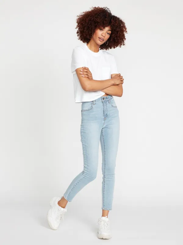 Liberator High Rise Jeans - Retro Blue sold by Volcom