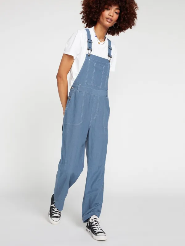 Sunday Strut Overalls - Flight Blue sold by Volcom