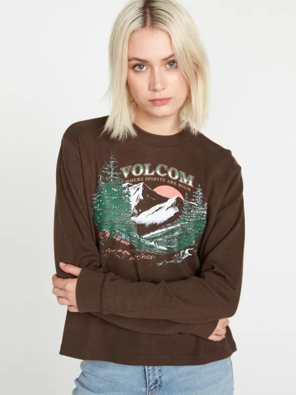 Thermality Long Sleeve Tee - Espresso sold by Volcom