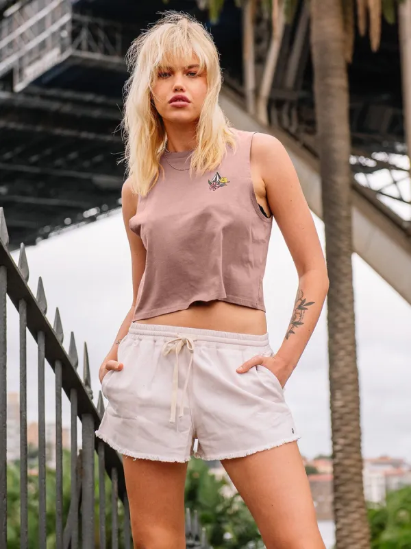 Stone Hour Crop Tank - Raisin sold by Volcom