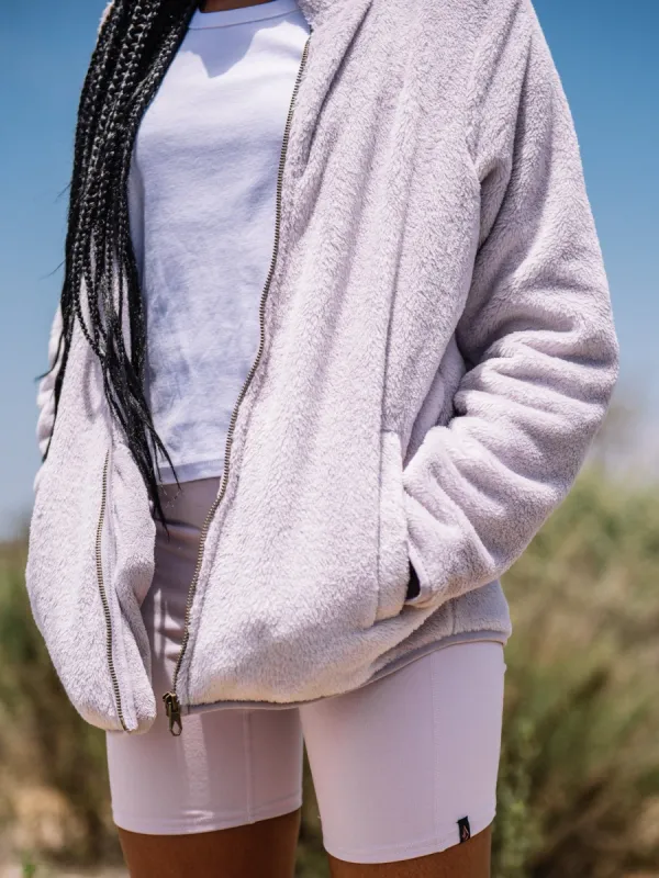 Pheelin Phuzzy Zip Fleece - Lavender made by Volcom