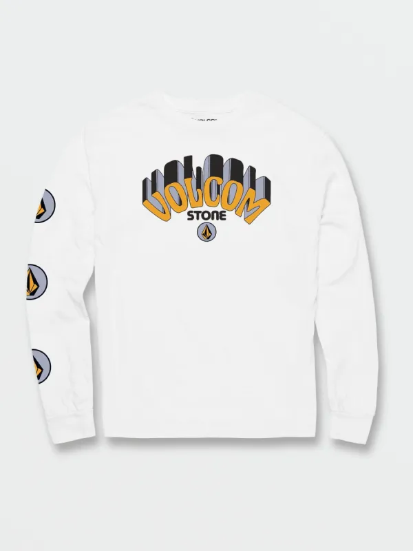 Big Boys Delmarkey Long Sleeve Tee - White sold by Volcom