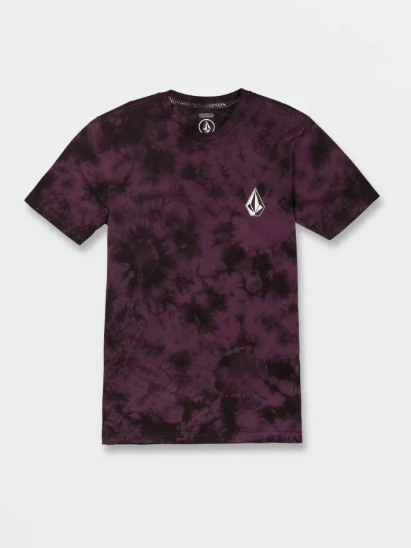 Big Boys Iconic Stone Dye Short Sleeve Tee - Mulberry sold by Volcom