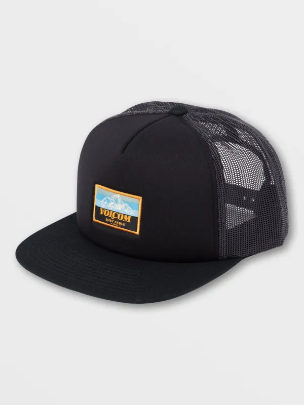 Mile Marker Trucker Hat - Black sold by Volcom