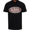 Von Dutch Pink & Brown Oval Logo Black Tee sold by Von Dutch