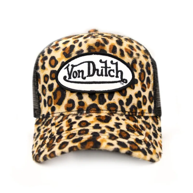 Leopard Print Velvet Trucker sold by Von Dutch