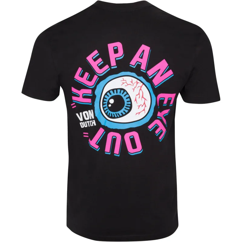 Von Dutch "Keep an Eye Out" Black Tee sold by Von Dutch