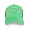 Lime Velvet Trucker sold by Von Dutch
