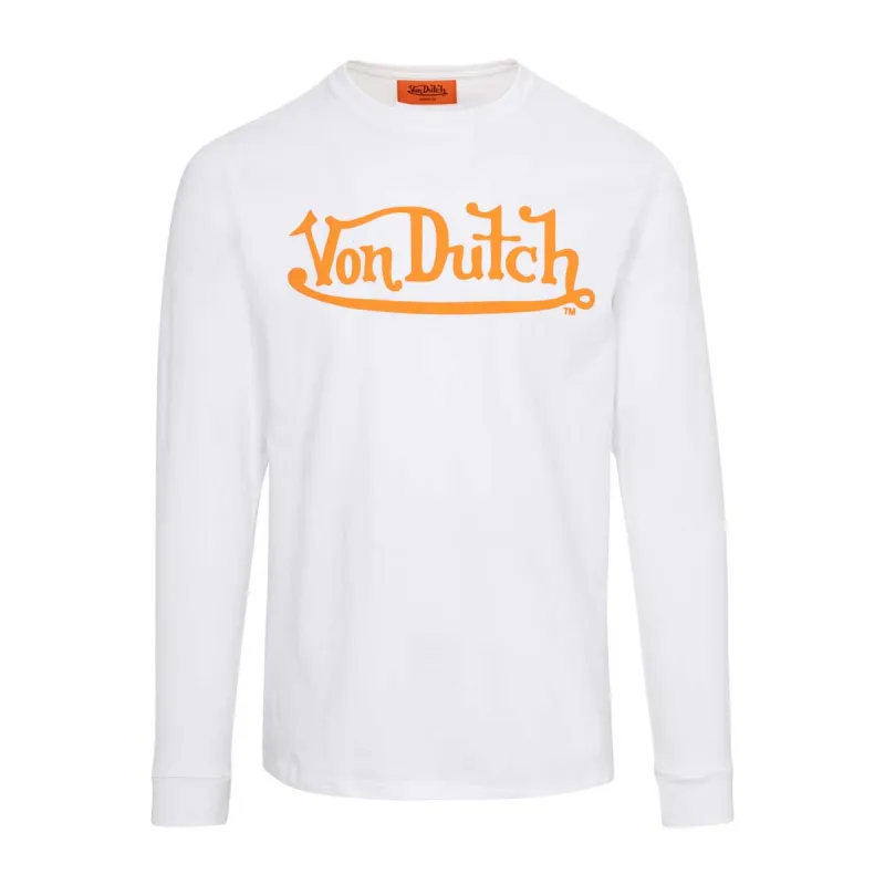 Authentics Flying Eyeball White LS Tee sold by Von Dutch