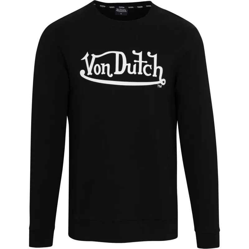 Von Dutch Originals Logo Black Crew Neck Sweater sold by Von Dutch