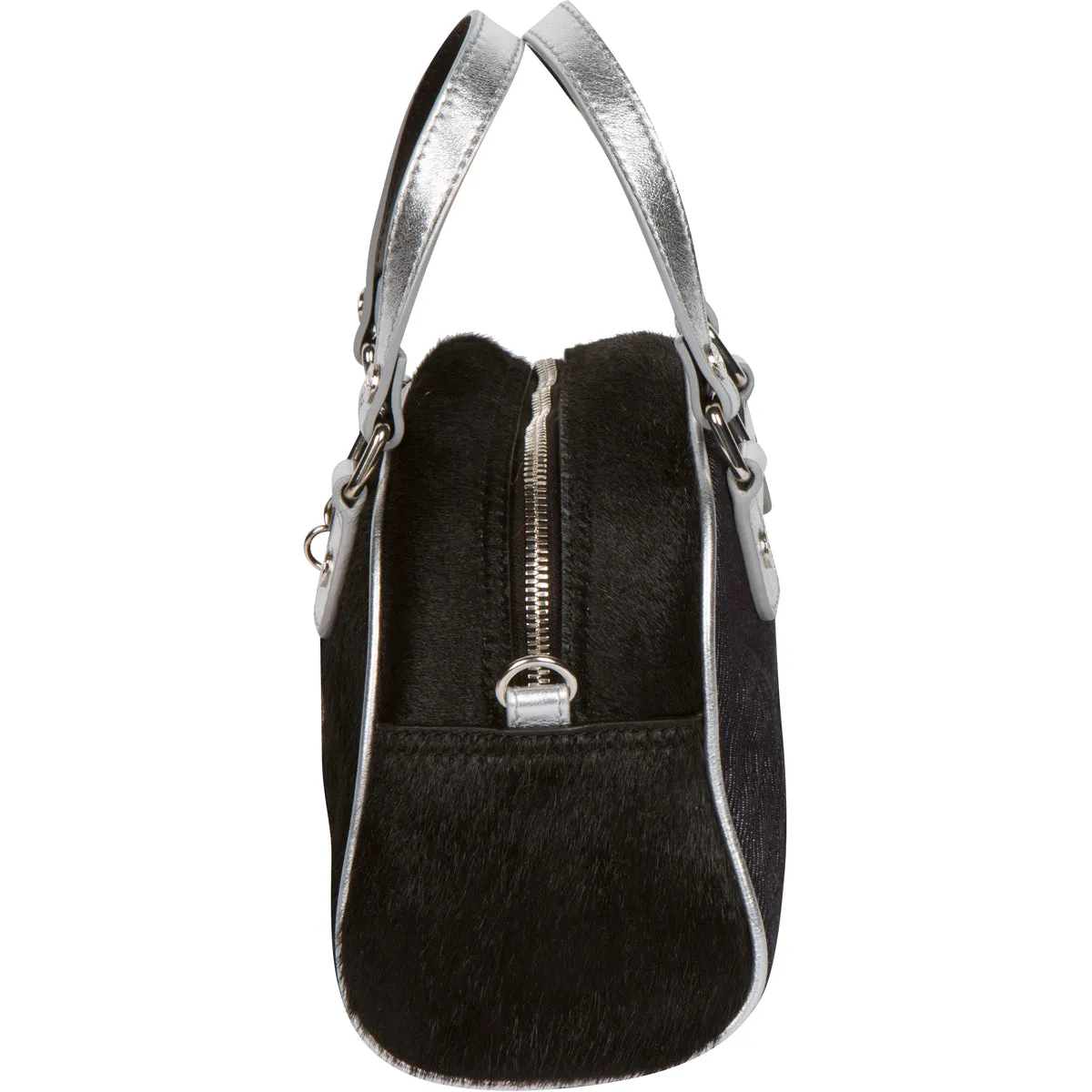 Black Pony Hair Leather Von Dutch Paris Bowling Bag sold by Von Dutch product image thumbnail 3