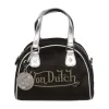 Black Pony Hair Leather Von Dutch Paris Bowling Bag sold by Von Dutch