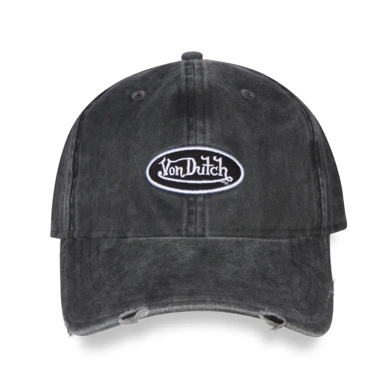 Distressed Charcoal Dad Hat made by Von Dutch
