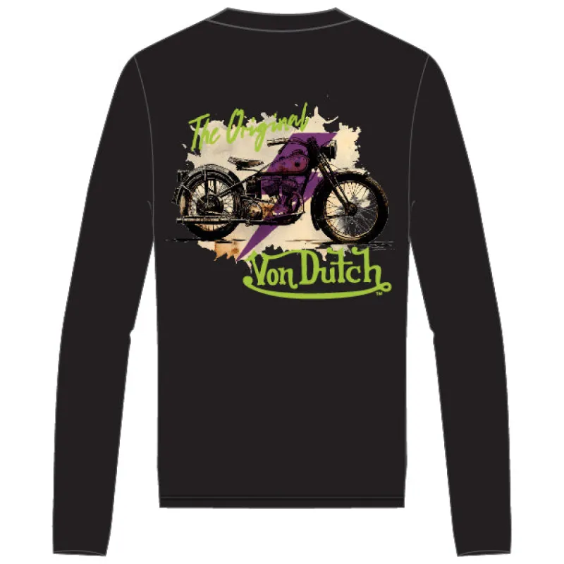 Von Dutch Biker Black LS Tee sold by Von Dutch