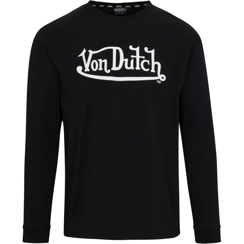 Von Dutch Originals Logo Black LS Tee sold by Von Dutch