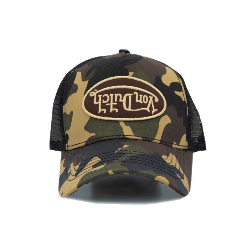 Brown Rambo Camo Trucker Hat sold by Von Dutch