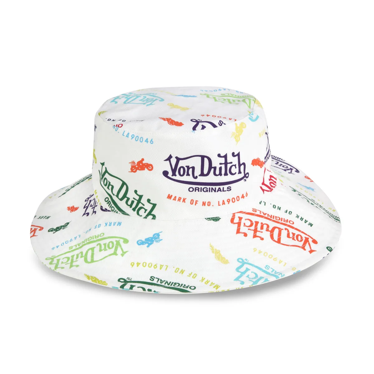 Von Dutch All Over Print Bucket Hat バケットハット Black All Over Print Bucket Hat – Von Dutch