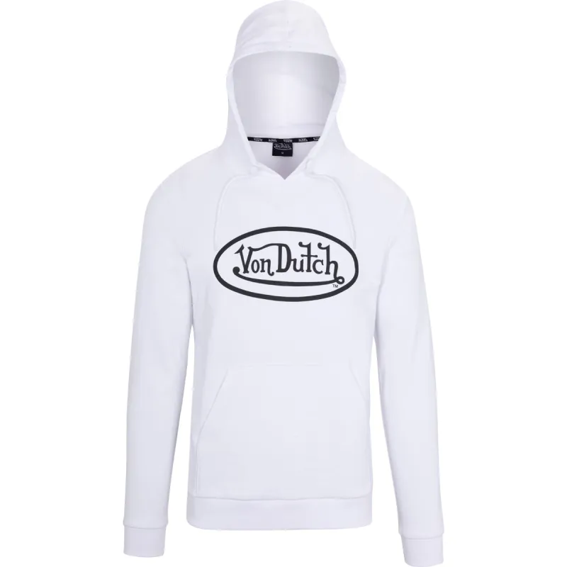Von Dutch Originals Logo Patch White Hoodie sold by Von Dutch