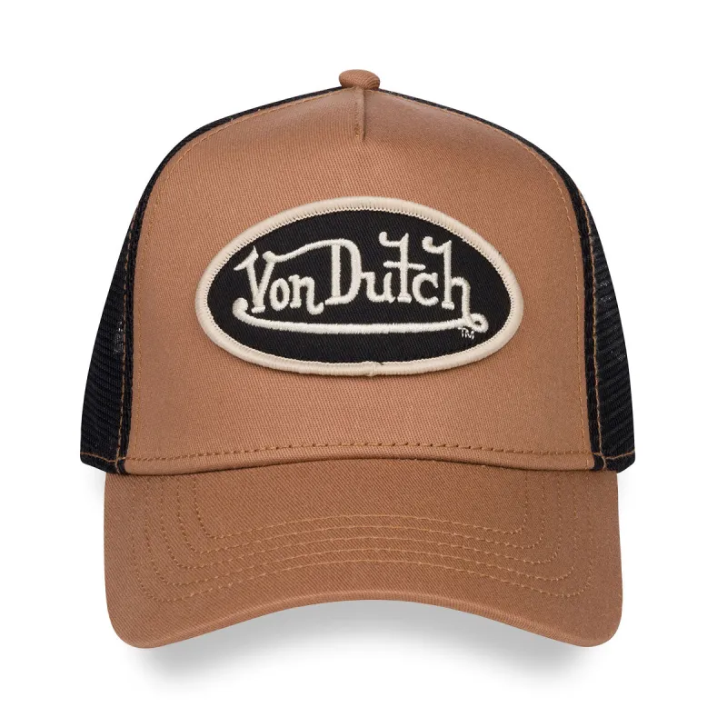 Taupe, Off-White & Black Trucker sold by Von Dutch