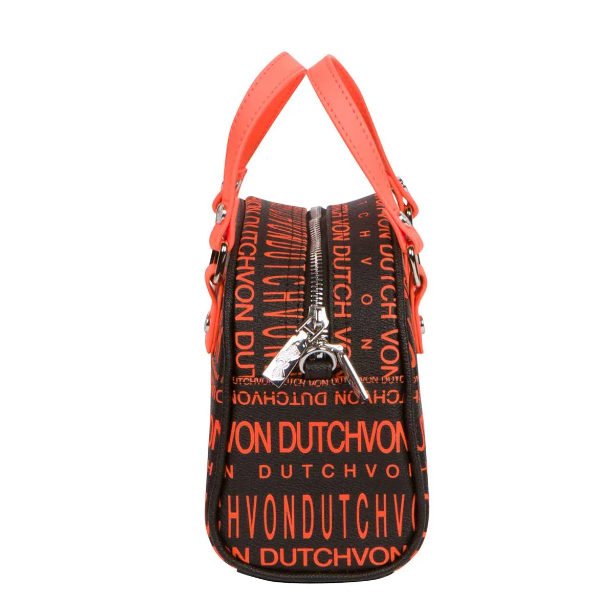 Monogram Black & Orange Bowling Bag Small sold by Von Dutch product image thumbnail 2