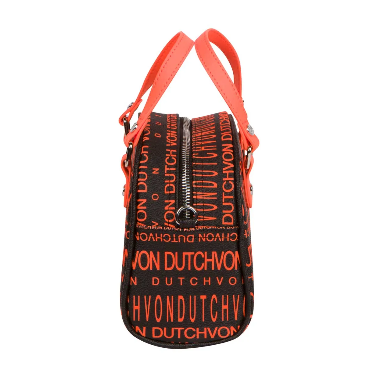 Monogram Black & Orange Bowling Bag Small sold by Von Dutch product image thumbnail 4