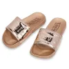 Women's Von Dutch Rose Gold Reflective Slides sold by Von Dutch