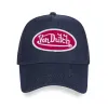 Von Dutch Dark Denim with Red & White Logo Trucker Hat sold by Von Dutch