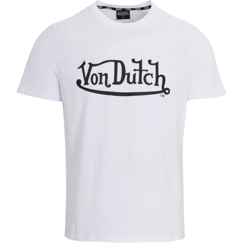 Von Dutch Originals Logo White SS Tee made by Von Dutch
