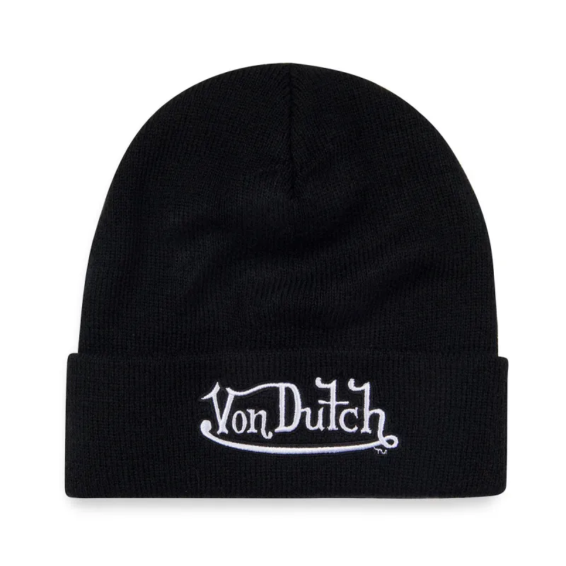 Von Dutch Black Logo Beanie sold by Von Dutch