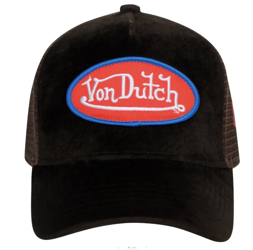 Hollywood Velvet Brown Trucker made by Von Dutch