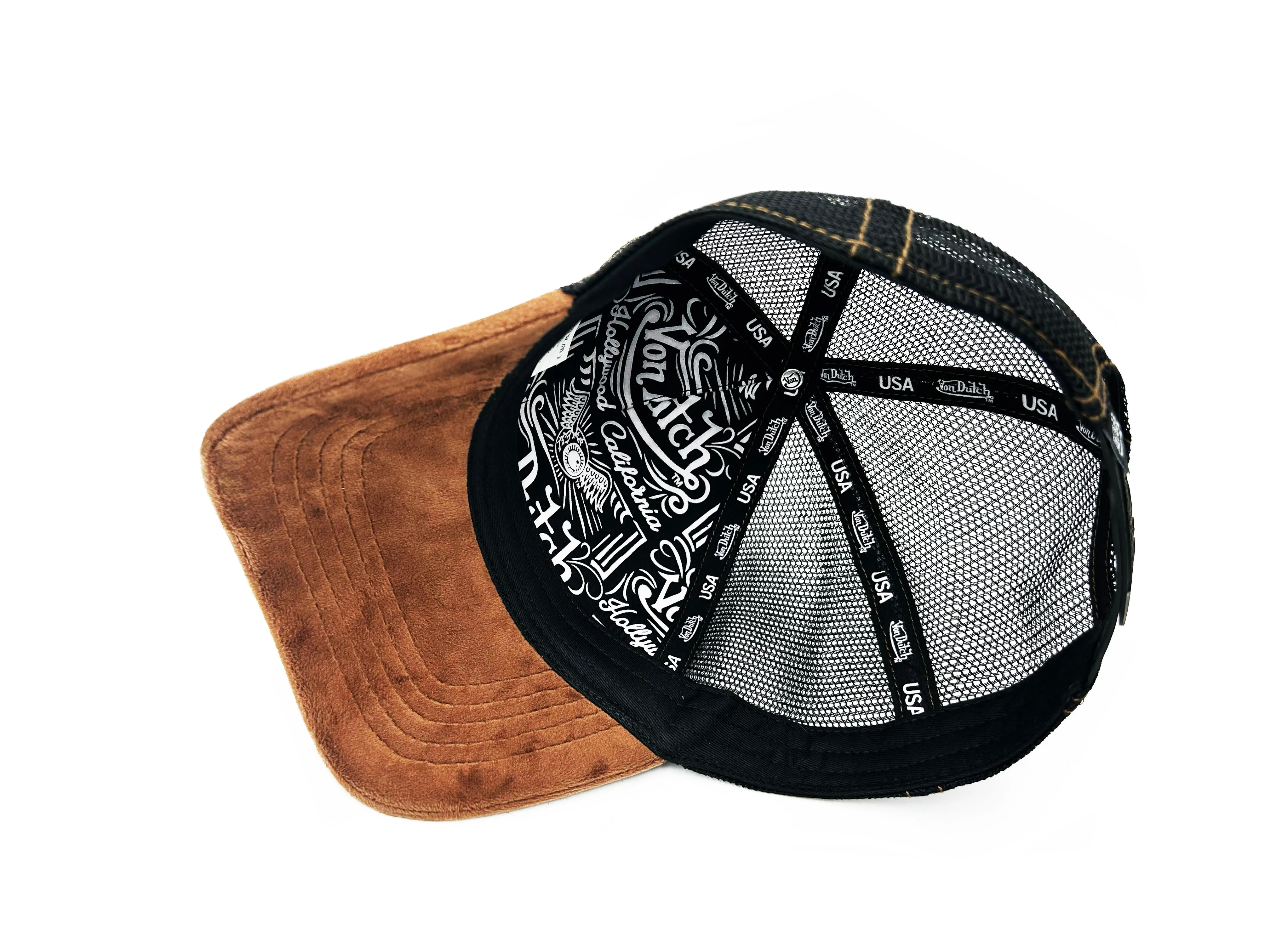 Brown Velvet Trucker Hat sold by Von Dutch product image thumbnail 5