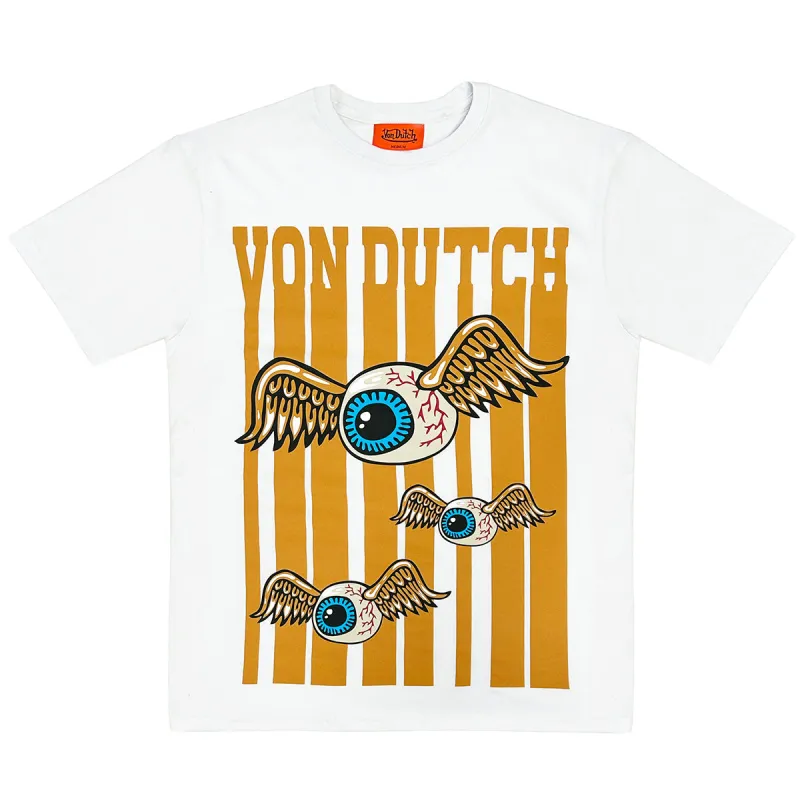 Von Dutch White Melted Tee sold by Von Dutch
