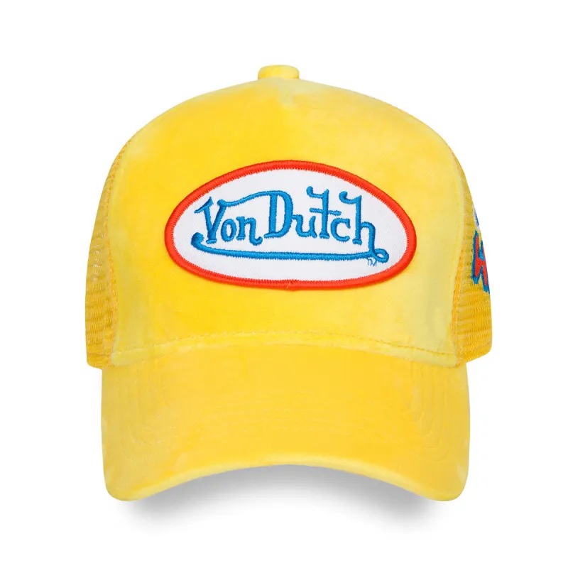 Hollywood Velvet Yellow Trucker sold by Von Dutch
