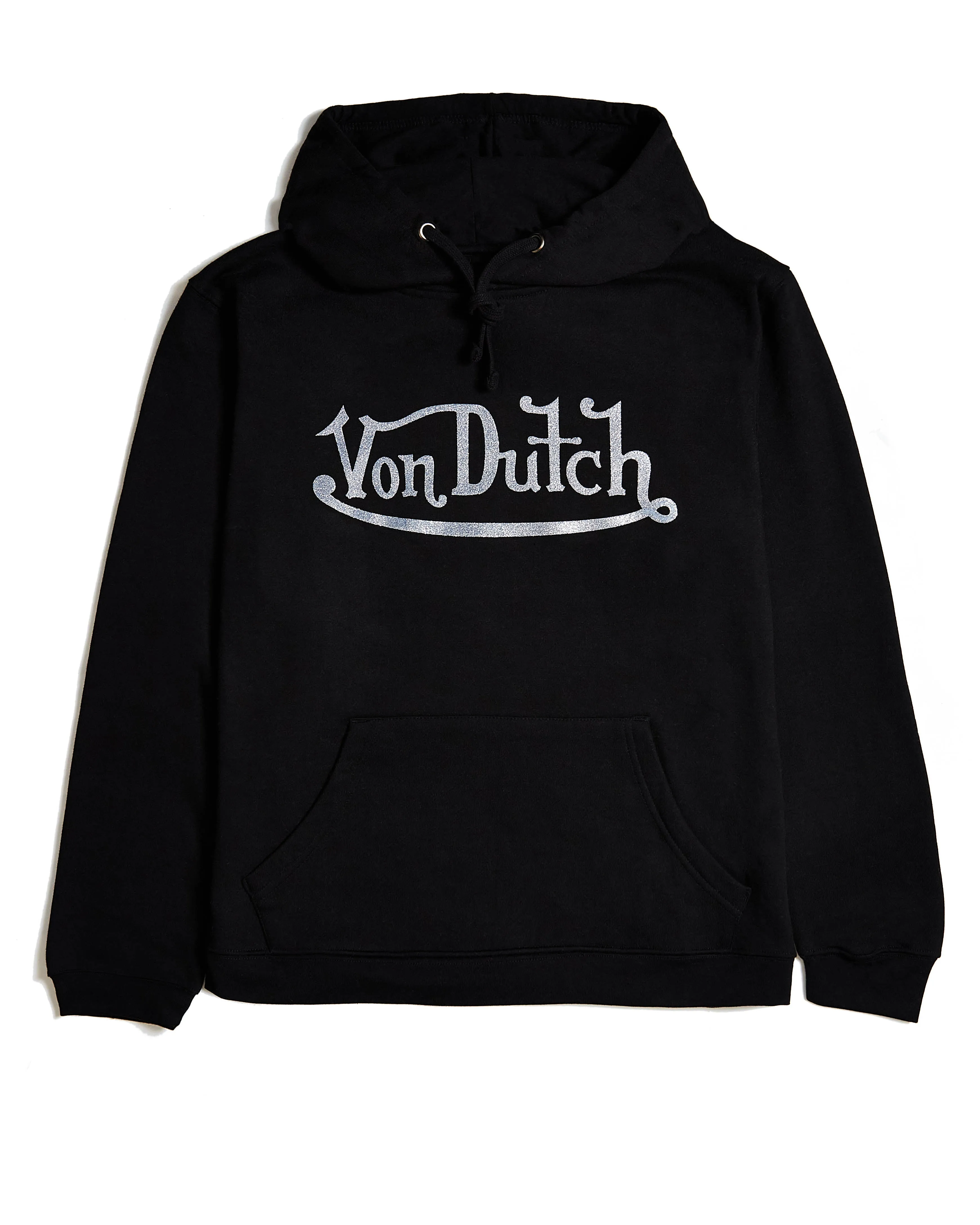 Von Dutch Originals Glitter on Black Hoodie sold by Von Dutch
