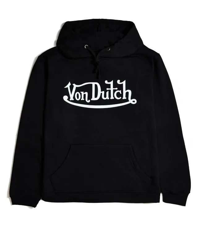 Von Dutch Originals White on Black Hoodie sold by Von Dutch