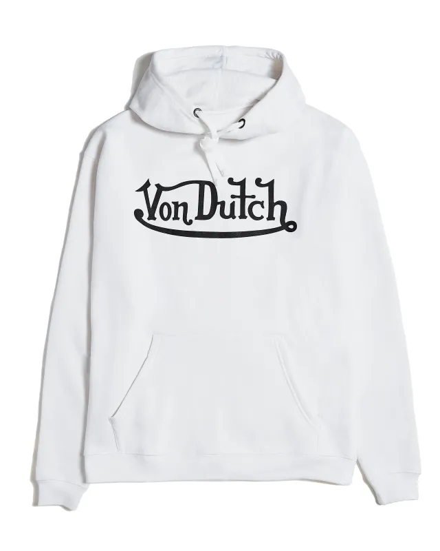 Von Dutch Originals Black on White Hoodie sold by Von Dutch