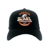Black and Orange Kustom Classics Logo Trucker Hat sold by Von Dutch
