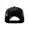 Black and Orange Kustom Classics Logo Trucker Hat sold by Von Dutch