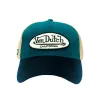 Teal and Black Terry Logo Classic Trucker Hat sold by Von Dutch