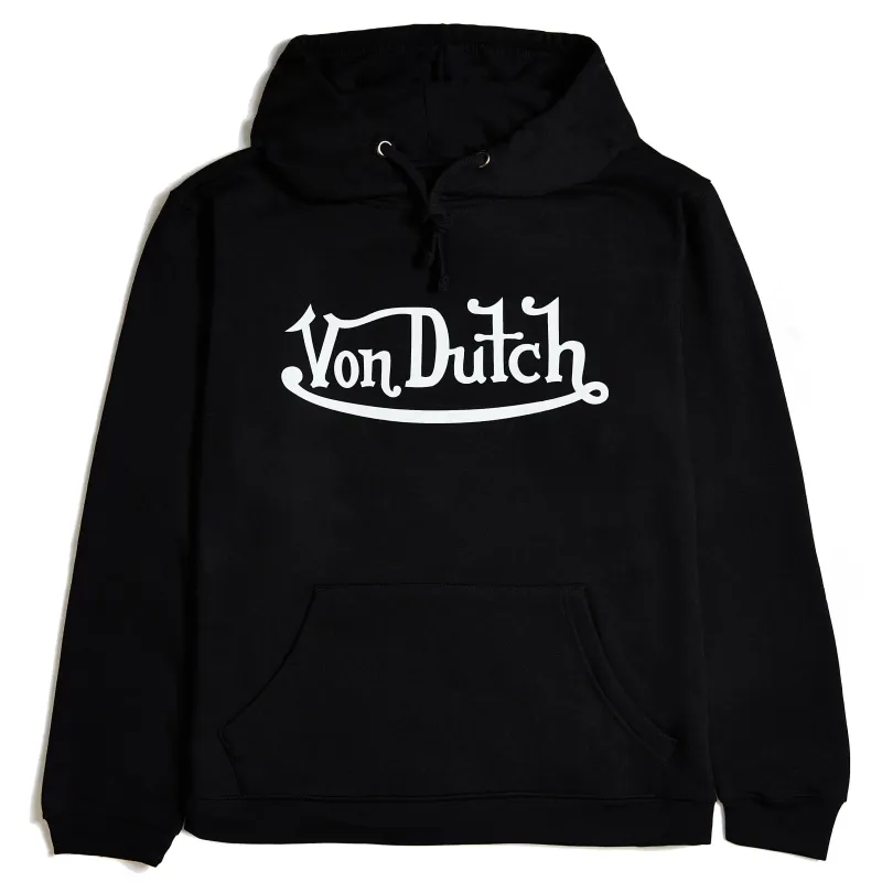 Von Dutch Originals White on Black Hoodie sold by Von Dutch