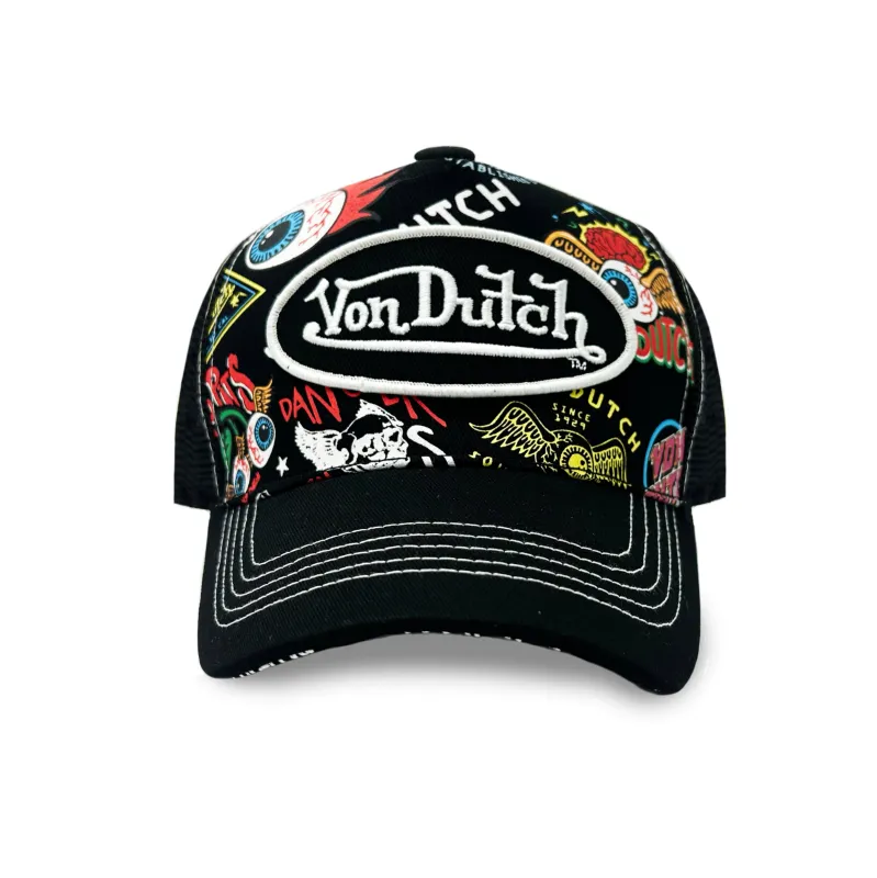 Von Dutch Jax Black Trucker Hat sold by Von Dutch