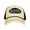 Black Straw Trucker Hat sold by Von Dutch