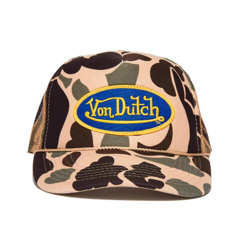 Foam Camo Trucker Hat sold by Von Dutch