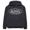 Von Dutch Charcoal French Terry Washed Logo Hoodie sold by Von Dutch