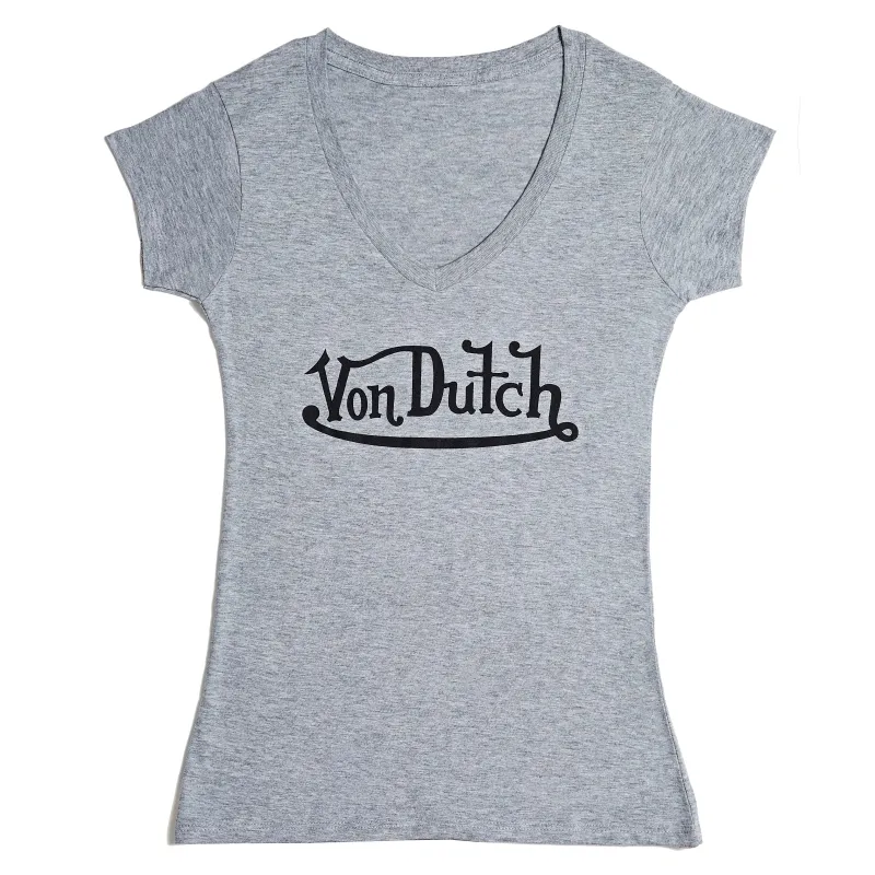 Originals Black on Grey V Neck sold by Von Dutch