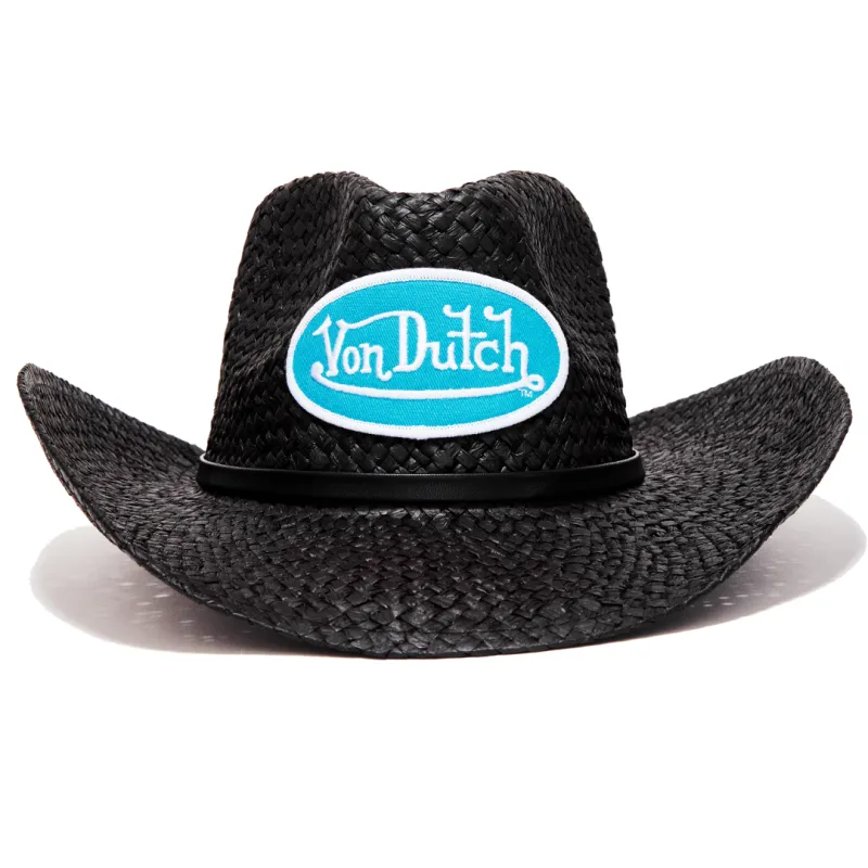 White & Blue Classic Cowboy Hat sold by Von Dutch
