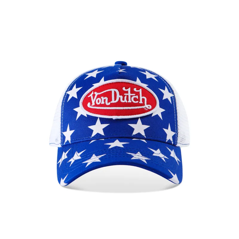 Von Dutch Americana Trucker Hat - Blue sold by Von Dutch
