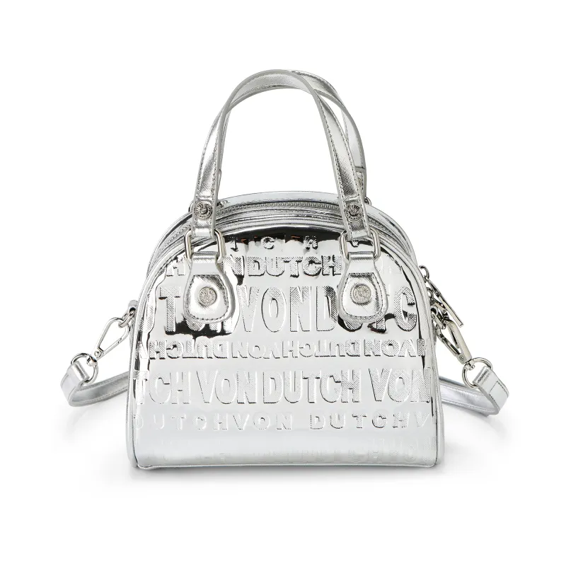 Silver Foil Reflective Bowling Bag sold by Von Dutch