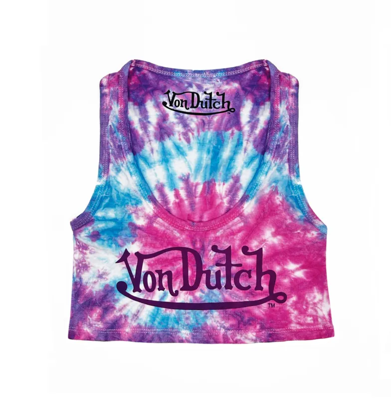 Classic Women's Tie-Dye Crop Tank sold by Von Dutch